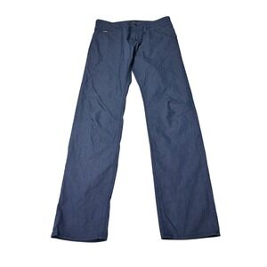 Hugo Boss Mens Blue Italian Stretch Fabric Micro Pattern Pants 34x34